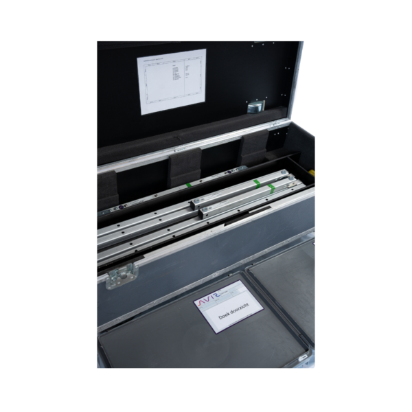 Projectiescherm incl. stand 244x137 (16:9) (opzicht) in flightcase - Afbeelding 5