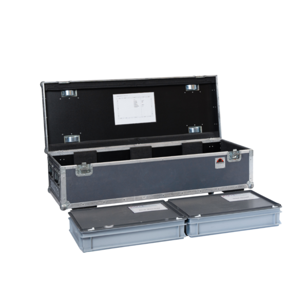Projectiescherm incl. stand 244x137 (16:9) (opzicht) in flightcase - Afbeelding 2