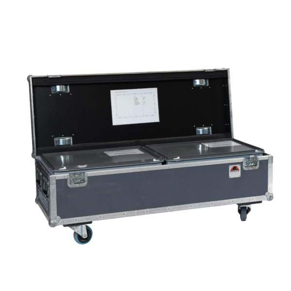 Projectiescherm incl. stand 244x137 (16:9) (opzicht) in flightcase - Afbeelding 3