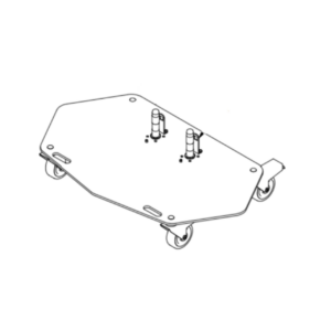 Audipack 700 vloerplaat (dubbele kolom) verrijdbaar