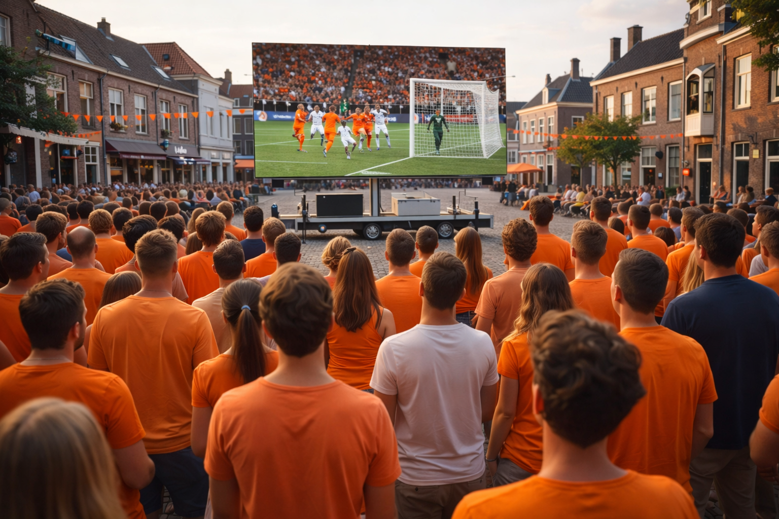 Groot scherm huren WK voetbal
